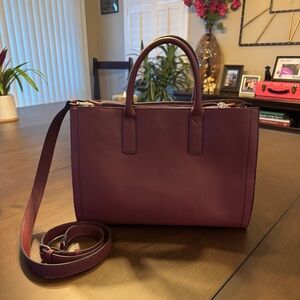 Burgundy Tote From Seven Days